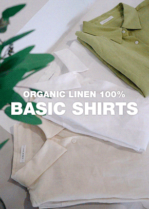 오가닉 린넨 100 베이직 셔츠